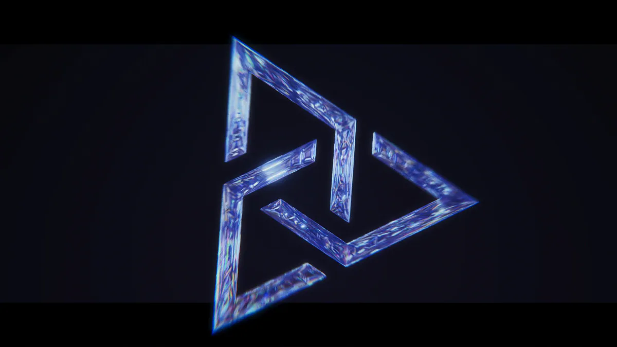 Chrome Trinity logo made of three interlocking pieces